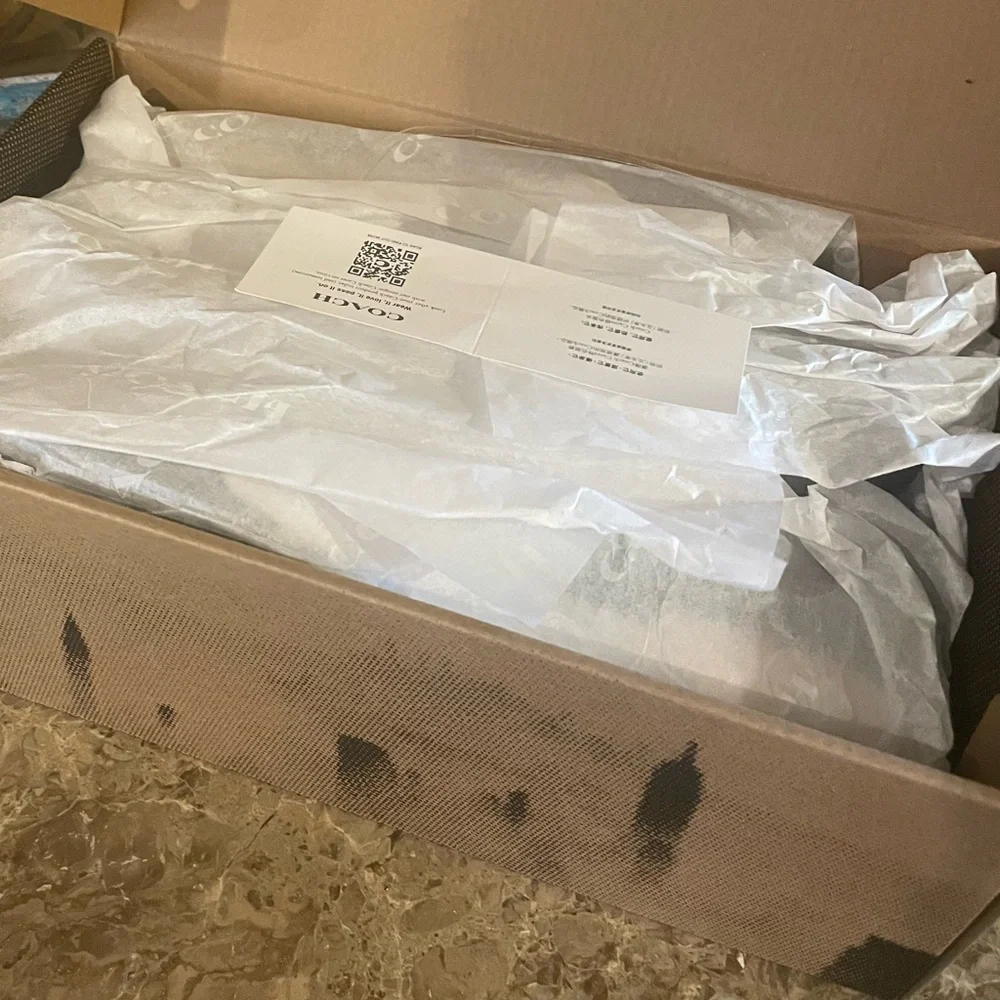 COACH NIB Women’s Charcoal SoHo Denim Sneakers Size 8 - Picture 5 of 17